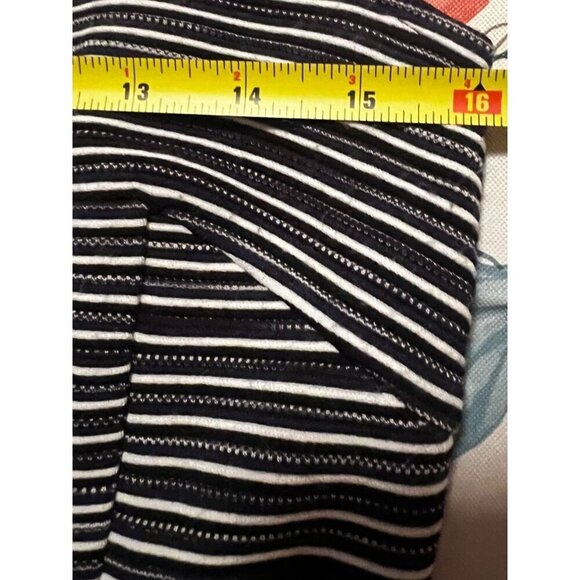 Banana Republic Women's Striped Navy‎ & White Sleeveless A-Line Dress Size 12 - Picture 10 of 10